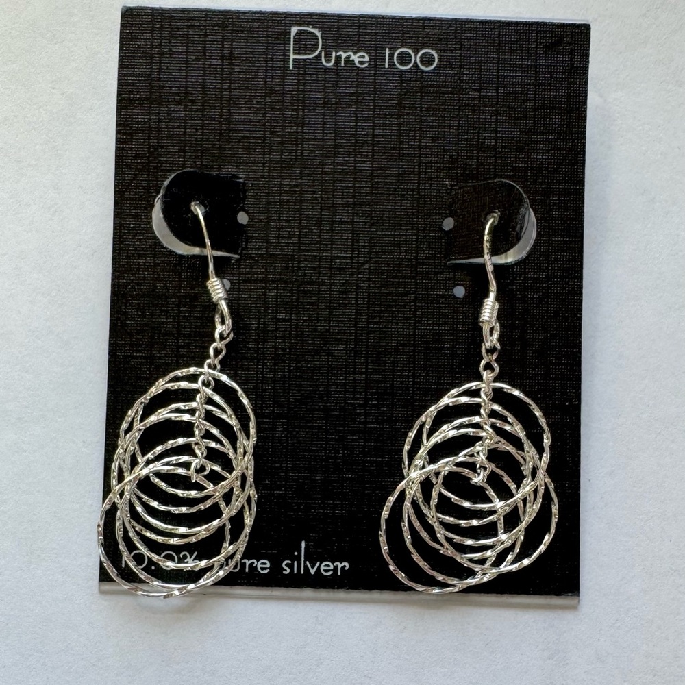 925 FAS- THAILAND Silver Spiral Cascade Earrings